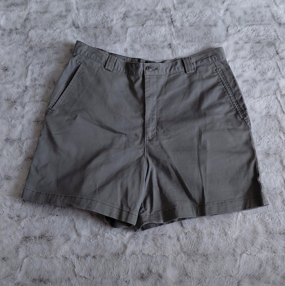 Dockers Womens Vintage 90s Cotton Green High Rise Walking Camping Short Size 14